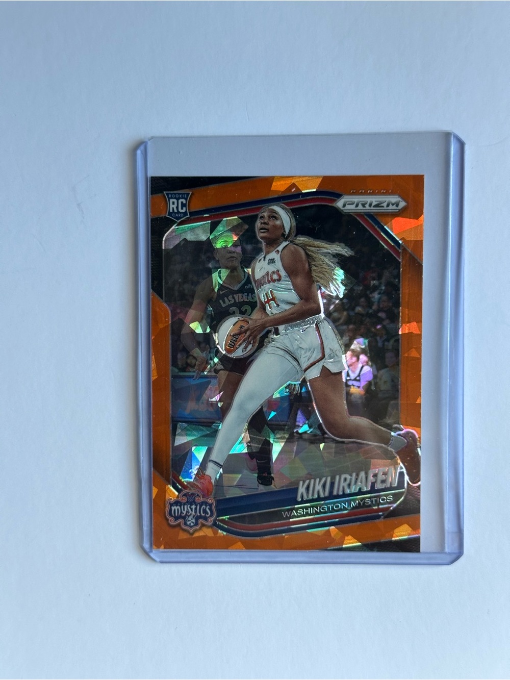 Panini Kiki Iriafen Orange Prizm Mystics Rookie Card